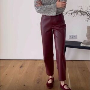 ZARA faux leather pants
